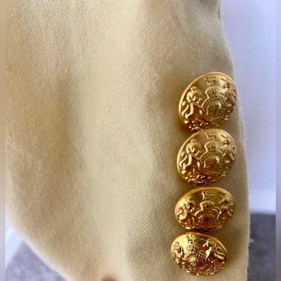 Y2k Preppy Ralph Lauren Rugby Yellow Wool Blazer - Picture 5 of 12